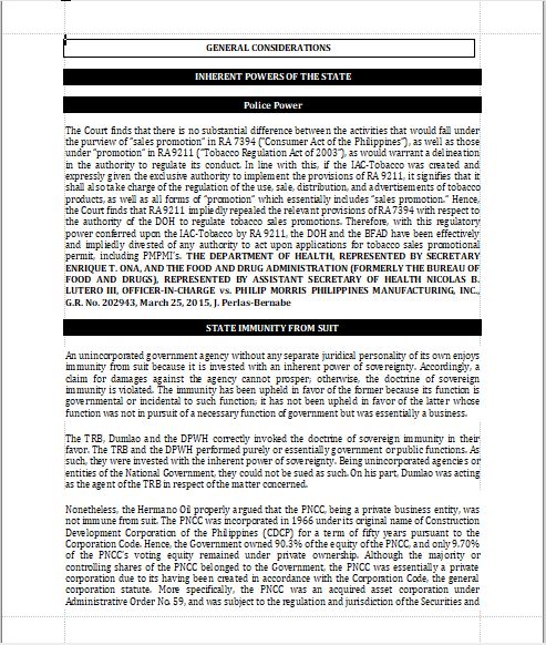 Recent Jurisprudence Political Law